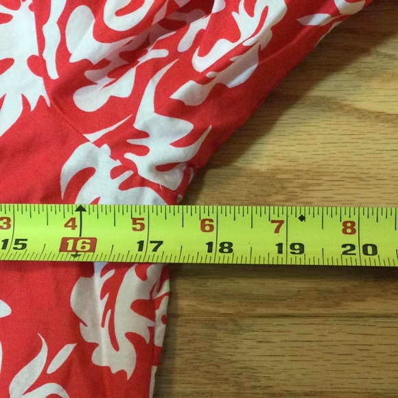 XS Merona coral pink damask print swimsuit cover up - Picture 10 of 16